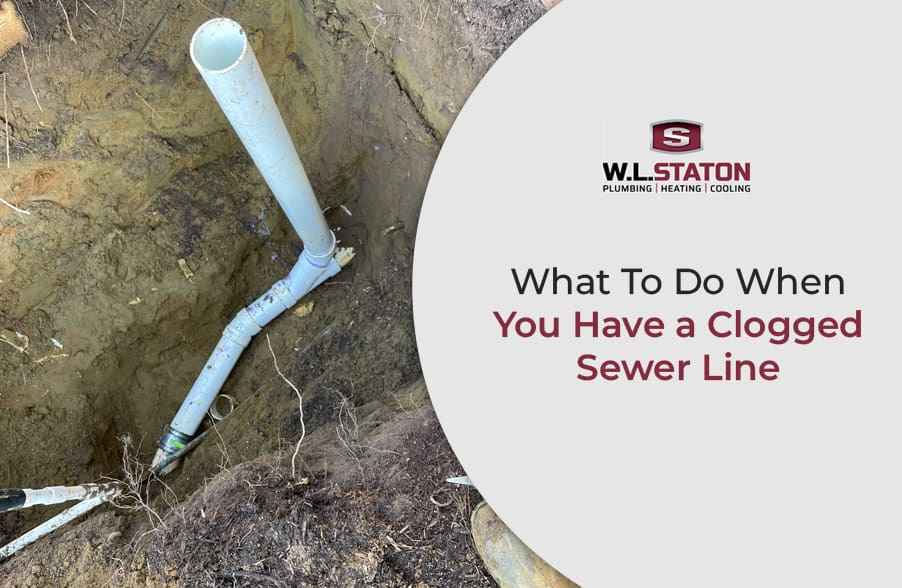 clogged sewer line