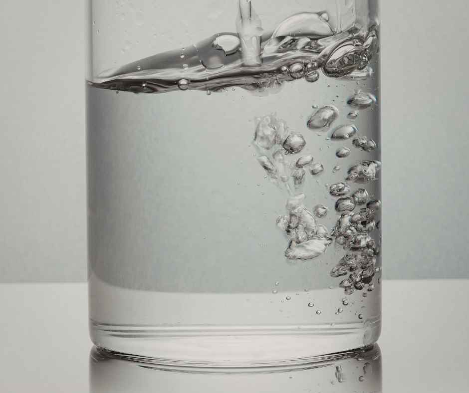 Water being poured into a glass